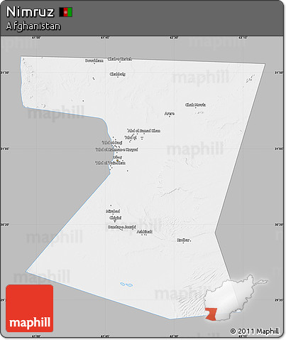 Gray Map of Nimruz, single color outside