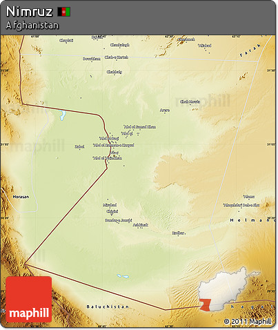 Physical Map of Nimruz