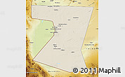 Shaded Relief Map of Nimruz, physical outside