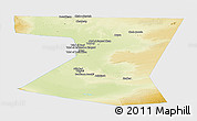 Physical Panoramic Map of Nimruz, single color outside