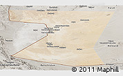 Satellite Panoramic Map of Nimruz, semi-desaturated