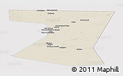 Shaded Relief Panoramic Map of Nimruz, single color outside