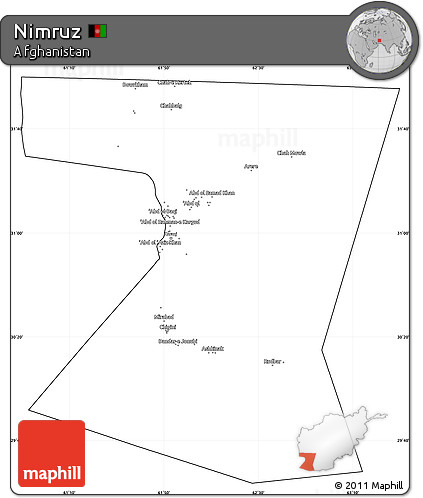 Blank Simple Map of Nimruz, cropped outside