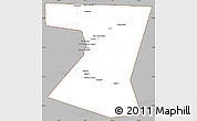 Gray Simple Map of Nimruz, cropped outside