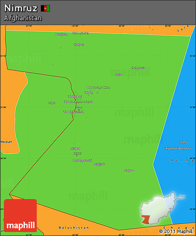 Political Simple Map of Nimruz