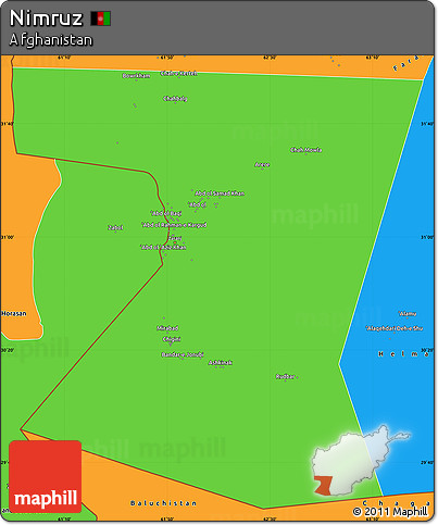 Political Simple Map of Nimruz