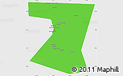 Political Simple Map of Nimruz, single color outside