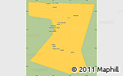 Savanna Style Simple Map of Nimruz, single color outside