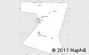 Silver Style Simple Map of Nimruz, cropped outside