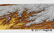 Physical Panoramic Map of Oruzgan