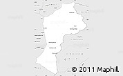 Silver Style Simple Map of Paktia