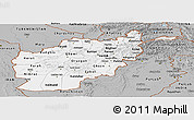 Gray Panoramic Map of Afghanistan