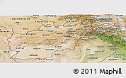 Satellite Panoramic Map of Afghanistan