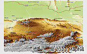 Physical Panoramic Map of Samangan