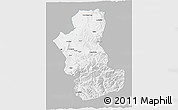 Gray 3D Map of Takhar, single color outside