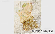 Satellite 3D Map of Takhar, lighten