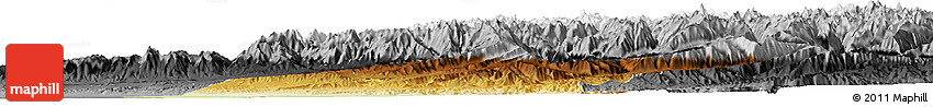 Physical Horizon Map of Takhar, darken, desaturated