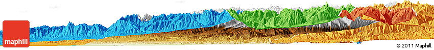 Physical Horizon Map of Takhar, political outside