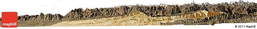 Satellite Horizon Map of Takhar, darken