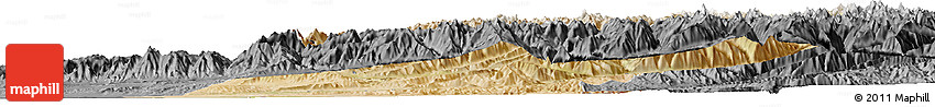 Satellite Horizon Map of Takhar, darken, desaturated