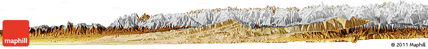 Satellite Horizon Map of Takhar, physical outside