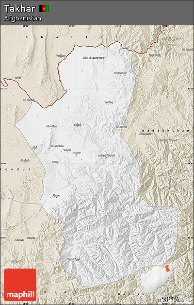 Classic Style Map of Takhar