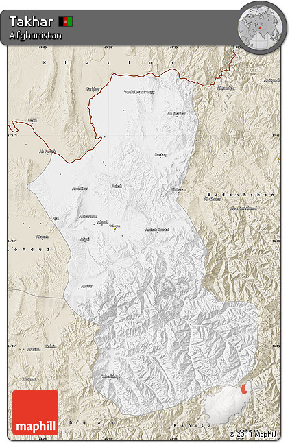 Classic Style Map of Takhar