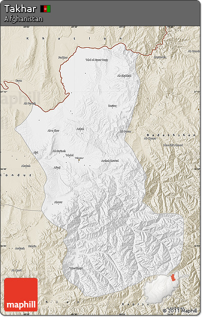 Classic Style Map of Takhar