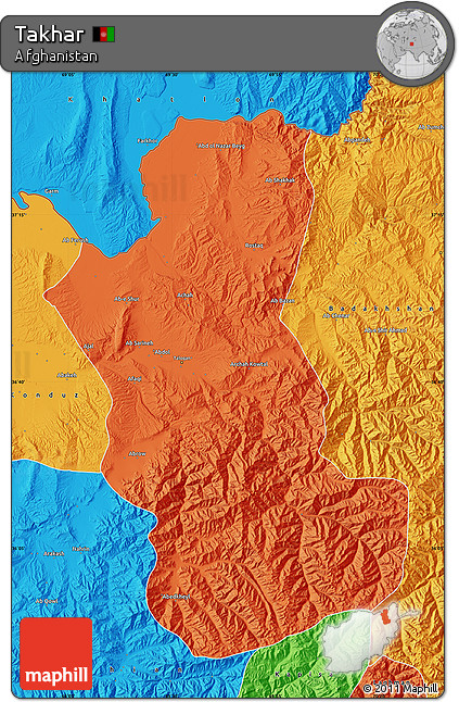 Political Map of Takhar
