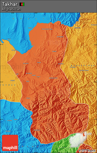 Political Map of Takhar