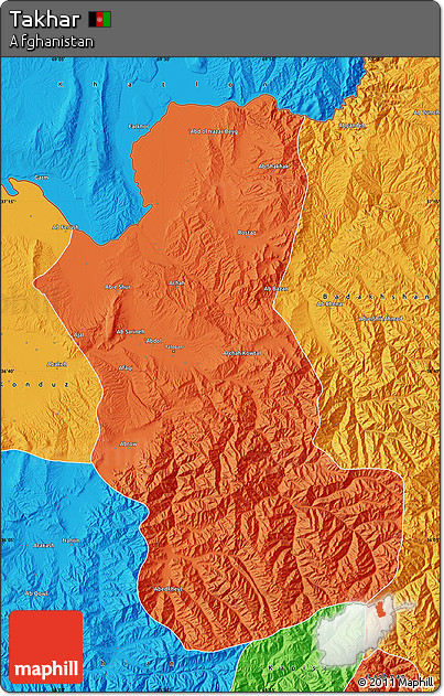 Political Map of Takhar
