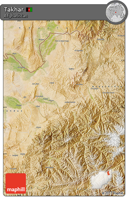 Satellite Map of Takhar