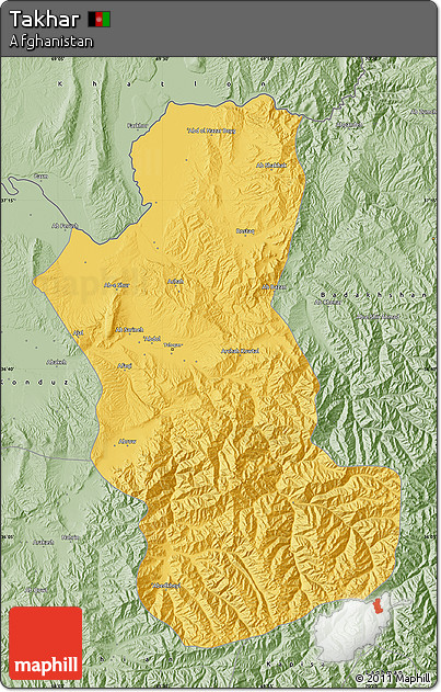 Savanna Style Map of Takhar