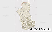 Shaded Relief Map of Takhar, cropped outside