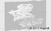 Gray Panoramic Map of Takhar, single color outside