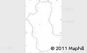 Blank Simple Map of Takhar, cropped outside, no labels
