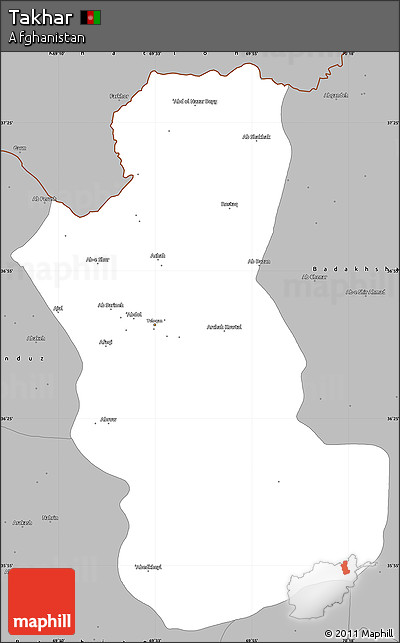 Gray Simple Map of Takhar