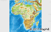 Physical 3D Map of Africa