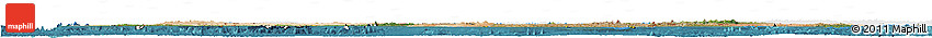 Satellite Horizon Map of Africa, single color outside