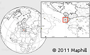 Blank Location Map of Ballsh, highlighted country
