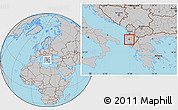 Gray Location Map of Ballsh