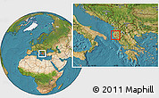 Satellite Location Map of Ballsh