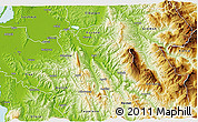 Physical 3D Map of Berat