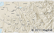 Shaded Relief 3D Map of Berat