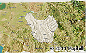 Shaded Relief 3D Map of Berat, satellite outside