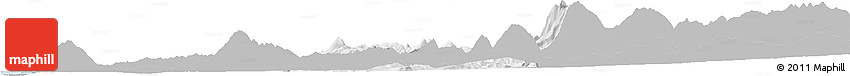 Gray Horizon Map of Berat, single color outside