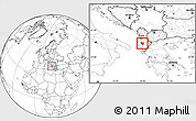 Blank Location Map of Berat