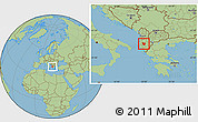 Savanna Style Location Map of Berat