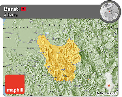 Savanna Style Map of Berat