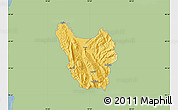 Savanna Style Map of Berat, single color outside